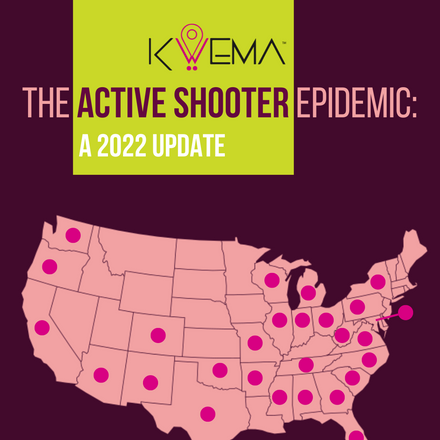 The increase of active shooter incidents in 2022